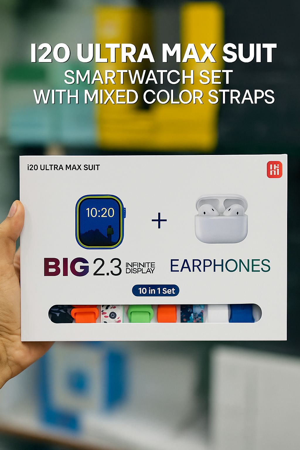 I20 Ultra Max Suit Smartwatch 10-in-1 Box